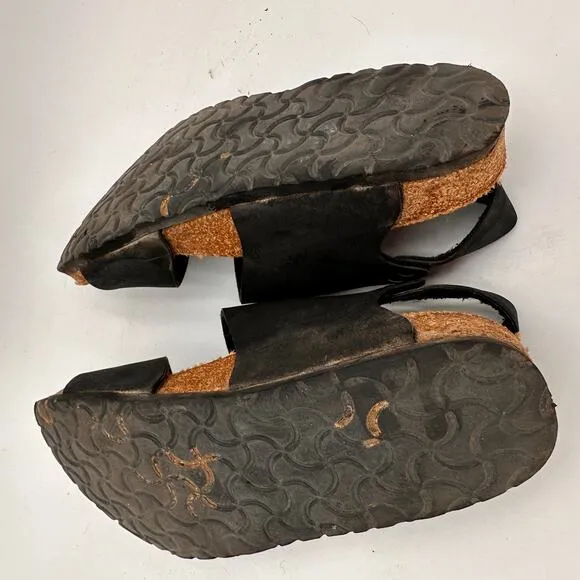 Birkenstock Birki's Black Women's Leather Sandals Size 250 / 8