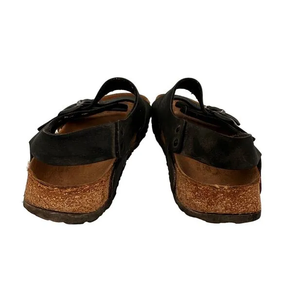 Birkenstock Birki's Black Women's Leather Sandals Size 250 / 8