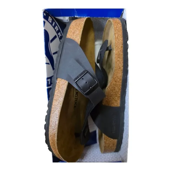 Birkenstock Black Gizeh Sandals-Mens
