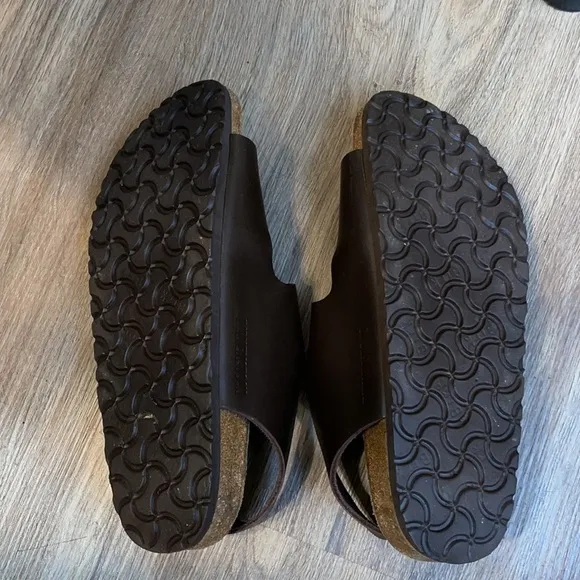 Birkenstock brown leather sandals size - 39, L8/M6