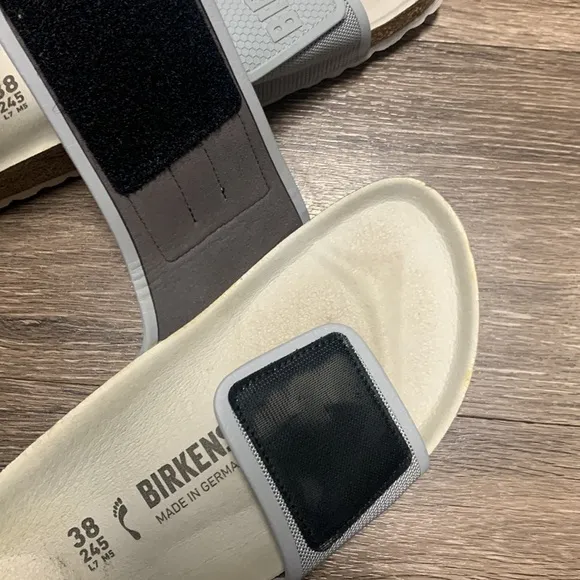 Birkenstock Gray Slide Sandals