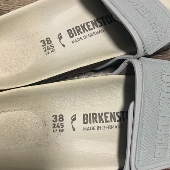 Birkenstock Gray Slide Sandals