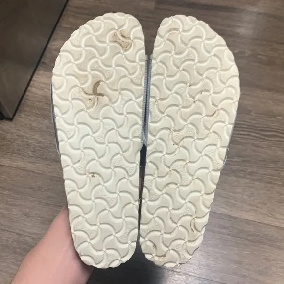 Birkenstock Gray Slide Sandals