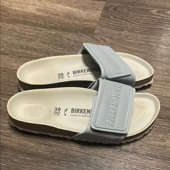 Birkenstock Gray Slide Sandals