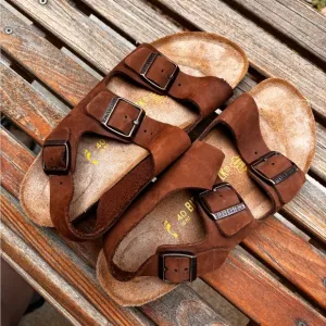 Birkenstock Leather Milano Strap Sandals