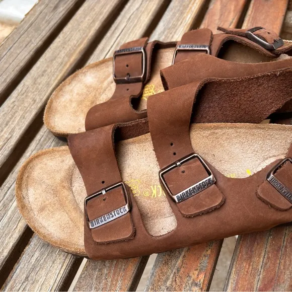 Birkenstock Leather Milano Strap Sandals