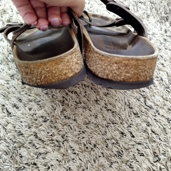 Birkenstock mayari brown leather sandals sz 38/7,5