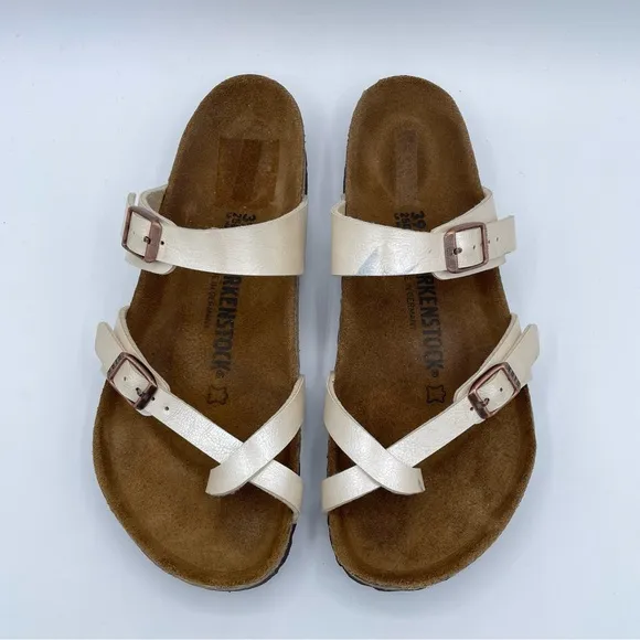 Birkenstock Mayari Sandals 39 Ivory