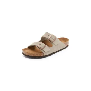BIRKENSTOCK MEN'S SOFT ARIZONA SUEDE SANDALS, TAUPE, TAN, 9 MEDIUM US