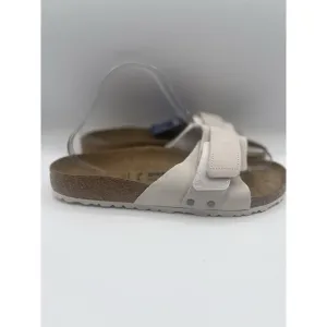 Birkenstock Sandals Unisex Oita Suede Leather Antique White City US 10 EU 41 New