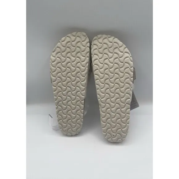 Birkenstock Sandals Unisex Oita Suede Leather Antique White City US 10 EU 41 New