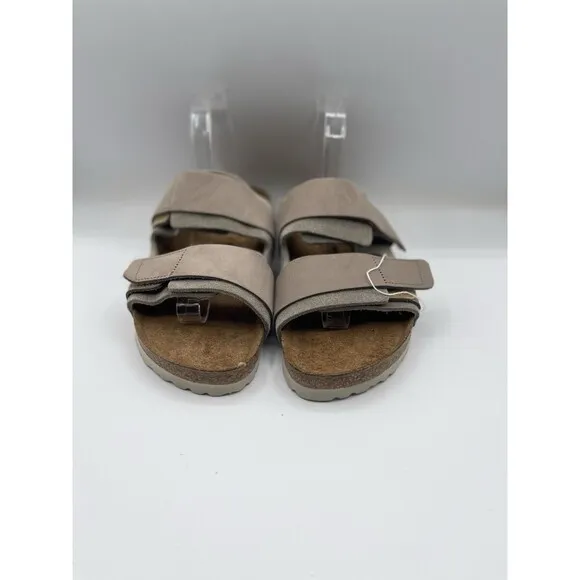 Birkenstock Sandals Unisex Taupe Uji Nubuck Suede Leather Retro US 10  EU 41 New
