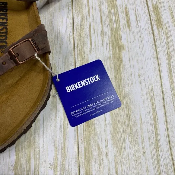Birkenstock Yara Brown Habana Oiled Suede Leather Sandals