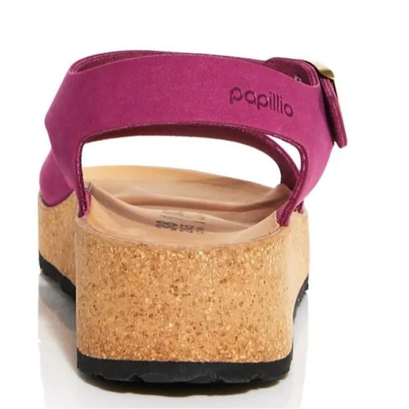 Birkenstocks Papillio Glenda Womens Size 40/9 Narrow Beach Sandals Boysenberry