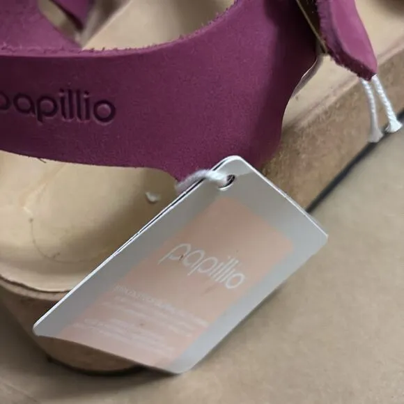 Birkenstocks Papillio Glenda Womens Size 40/9 Narrow Beach Sandals Boysenberry