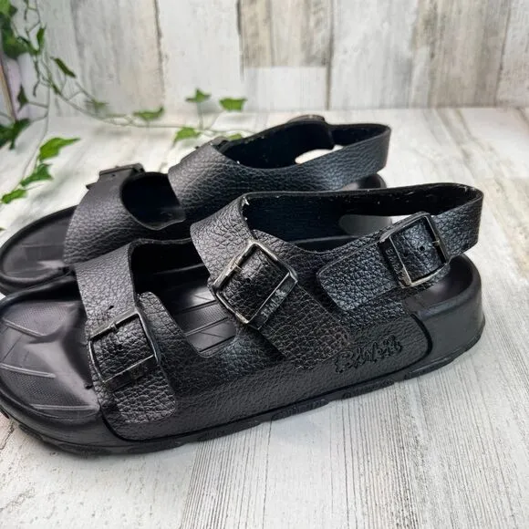 Birki's Aruba Men's Sandals Sz US14  EU47 3 Strap Black