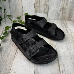Birki's Aruba Men's Sandals Sz US14  EU47 3 Strap Black