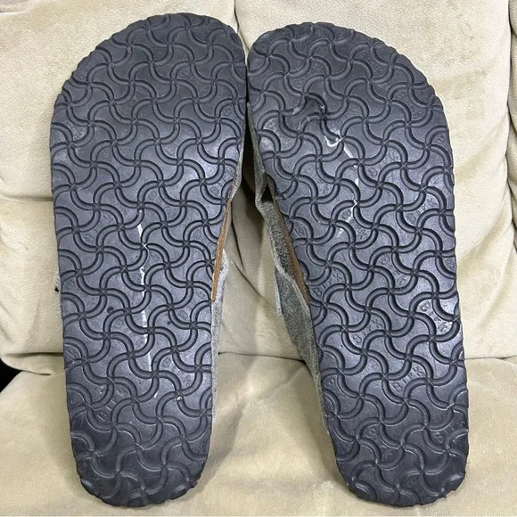Birki’s Birkenstocks gray leather sandals 11
