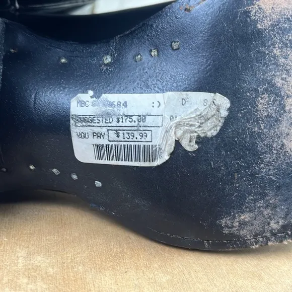 Black Cowtown Leather Soled Cowboy Boots
