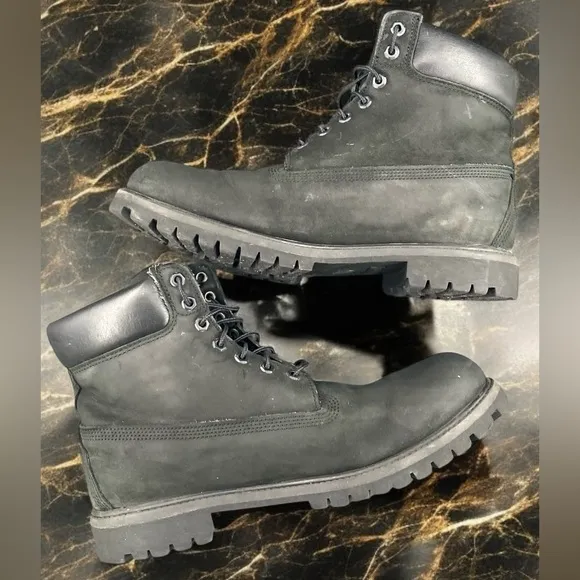 Black Timberland 6&quot; Premium Waterproof Boots Men’s size 13