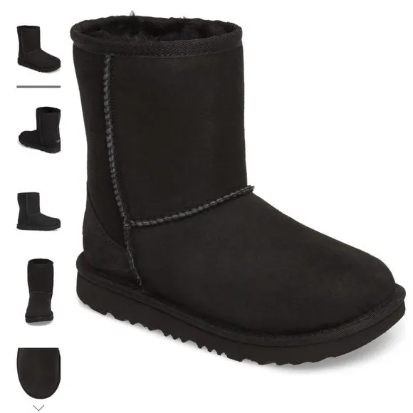 Black UGG Classic Short Boots Size 6