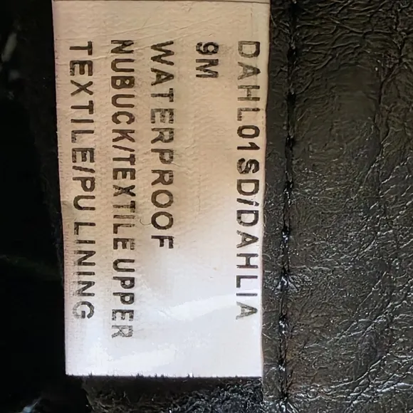 Blondo Black Chunky Heel Waterproof Boots with Buckle Detail EUC