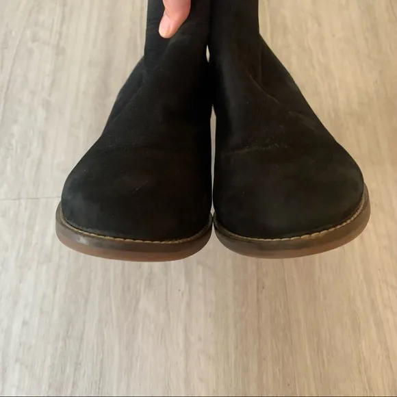 Blondo Norma Nubuck Waterproof Black Suede Ankle Boots
