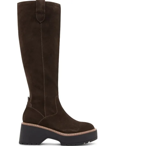 Blondo Waterproof Greta Knee High Boot in Black Suede....Size 9.5