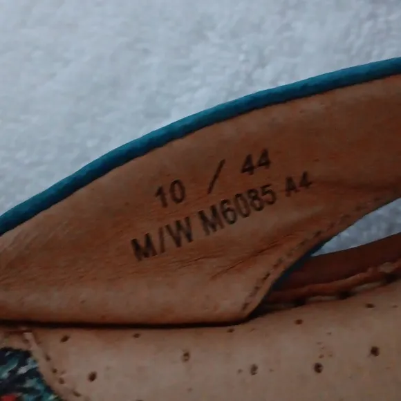 Born Blue Leather Sandals (NWOT) Size 10
