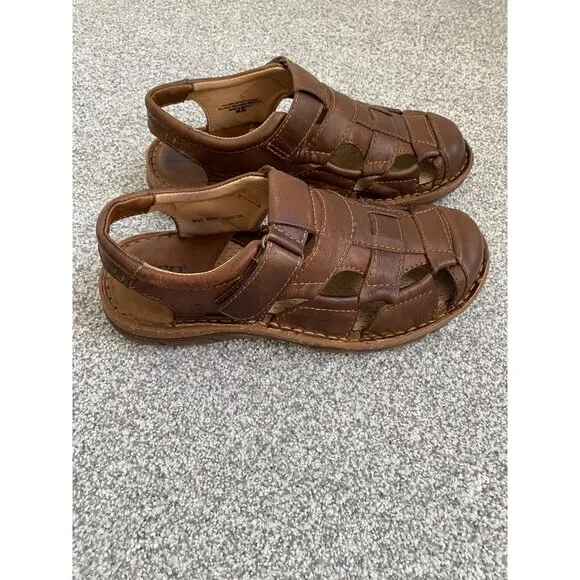 BORN Men's Leather Fisherman Sandals  Size 8