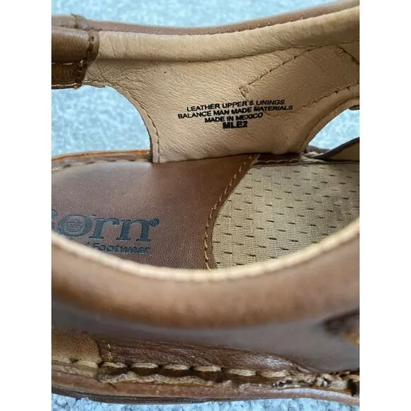BORN Men's Leather Fisherman Sandals  Size 8