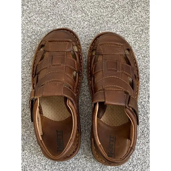 BORN Men's Leather Fisherman Sandals  Size 8