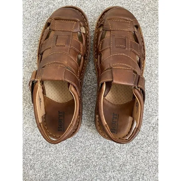 BORN Men's Leather Fisherman Sandals  Size 8