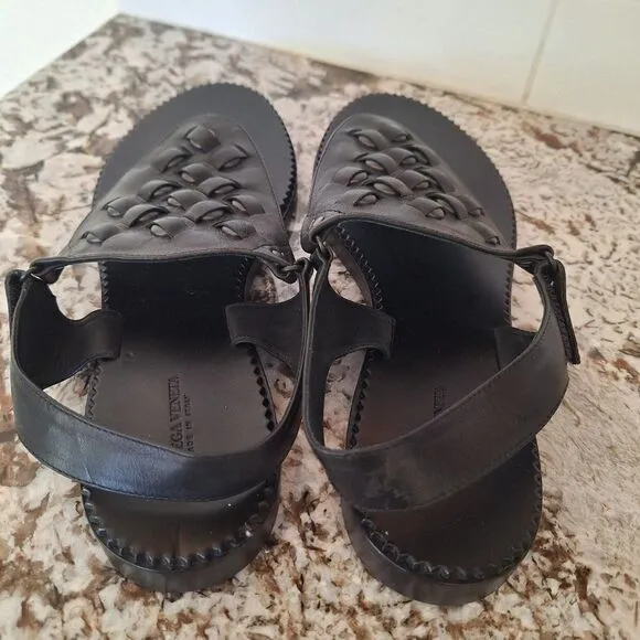Bottega Venetta Leather Slingback Sandals Size 41