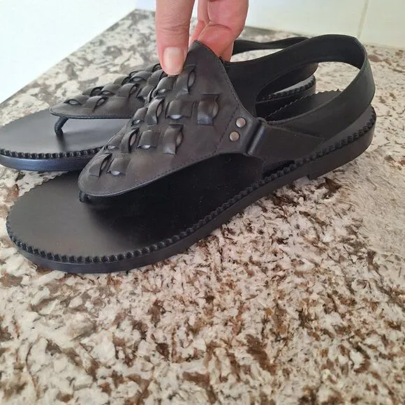 Bottega Venetta Leather Slingback Sandals Size 41