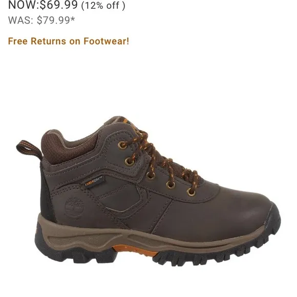 Boys Timberland Waterproof Boots