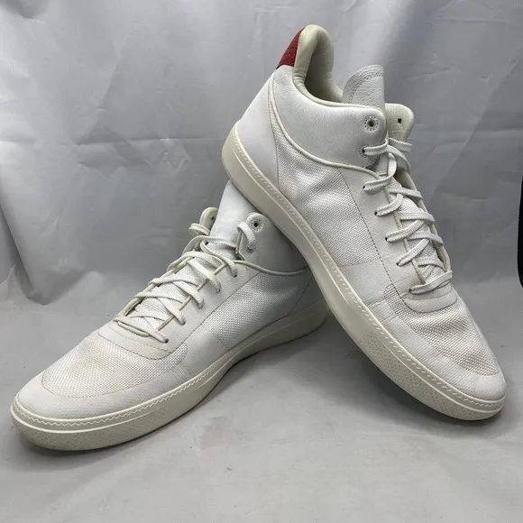 BrandBlack Brand Black Off White Premium Mid Top Sneakers Mens Size 13 MSRP $240