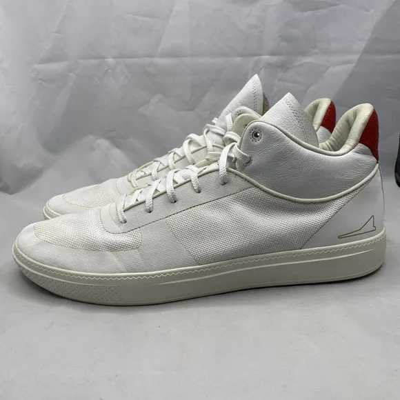 BrandBlack Brand Black Off White Premium Mid Top Sneakers Mens Size 13 MSRP $240