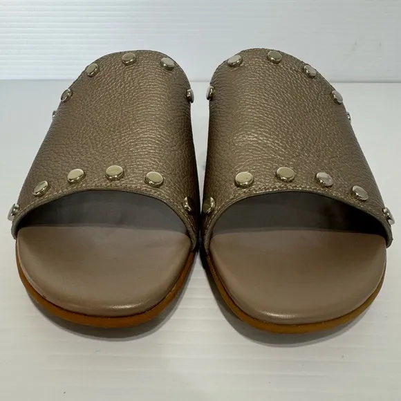 Brighton Pretty Tough Night Studded Pearl Leather Sandals Size 7