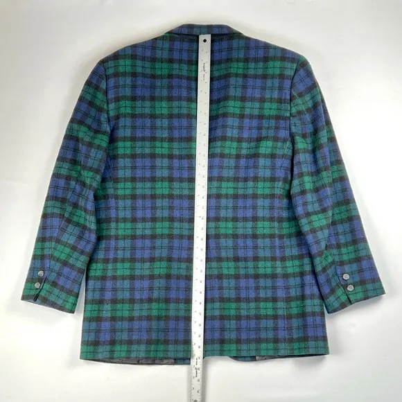 Brooks Brothers Black Watch Tartan Madras Plaid Vintage c1970s Sport Jacket Mens