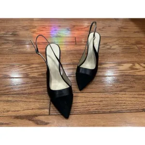 Bruno Magli Alina Slingback Pump Leather Suede Sandals EU 40 NWOB