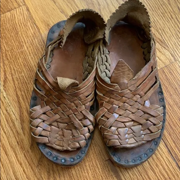 Bundle 2 little boys leather Mexican sandals