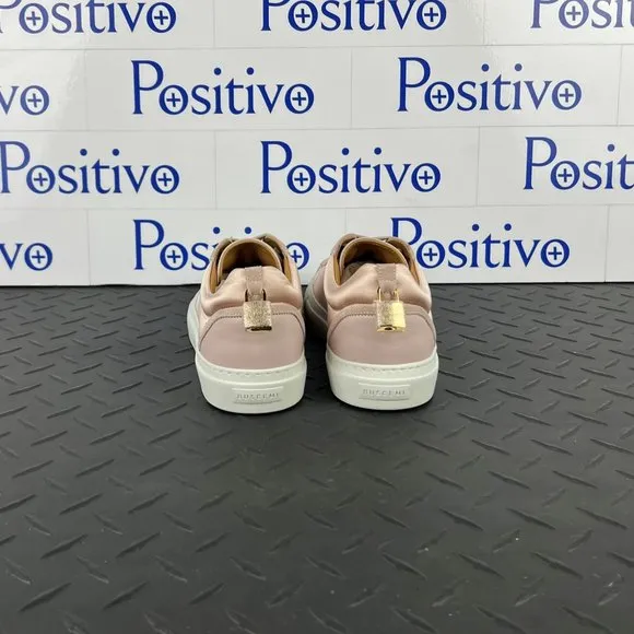 Buscemi Womens Tennis Lock Dusty Pink Satin Sneakers US 7 SAMPLE
