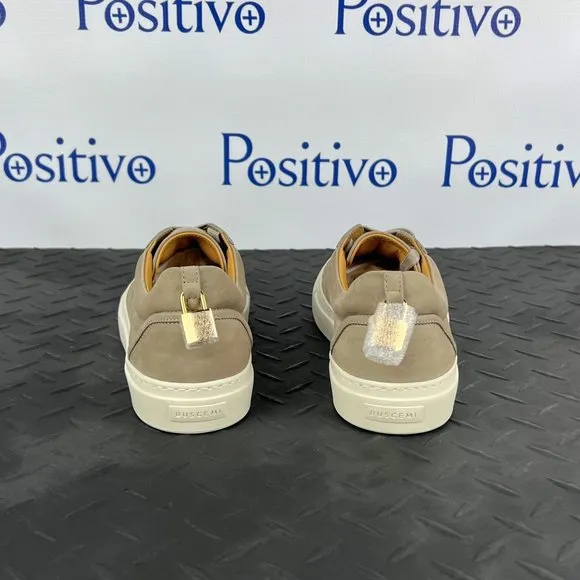 Buscemi Womens Tennis Lock Fog Nubuck Sneakers US 9 SAMPLE