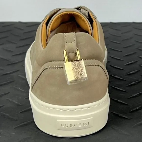 Buscemi Womens Tennis Lock Fog Nubuck Sneakers US 9 SAMPLE