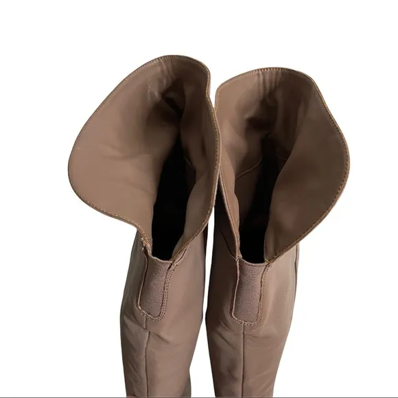 Calvin Klein | Clancey Taupe Over the Knee Boots