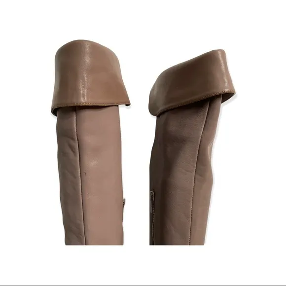 Calvin Klein | Clancey Taupe Over the Knee Boots