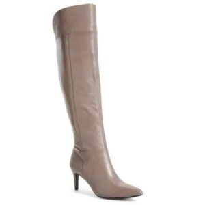 Calvin Klein | Clancey Taupe Over the Knee Boots