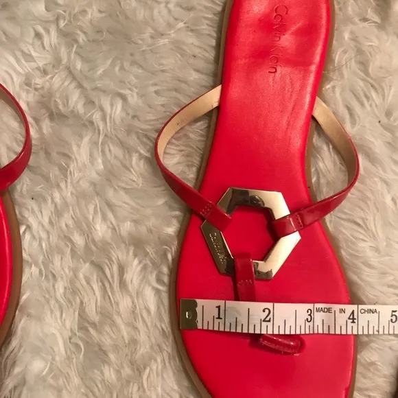Calvin Kline Red Sandals
