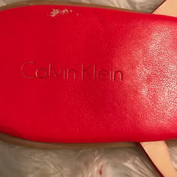 Calvin Kline Red Sandals